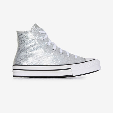 CHUCK TAYLOR ALL STAR LIFT HI : ARGENT
