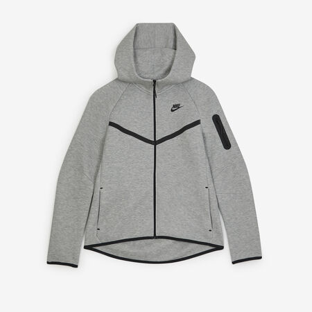NIKE JACKET ZIP TECH FLEECE GRIS/NOIR FEMME