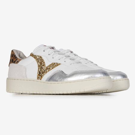 VICTORIA MADRID CHEETAH BLANC/ARGENT FEMME