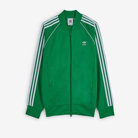 ADIDAS ORIGINALS FULL ZIP SUPERSTAR TRACKTOP JACK GROEN/WIT HEREN