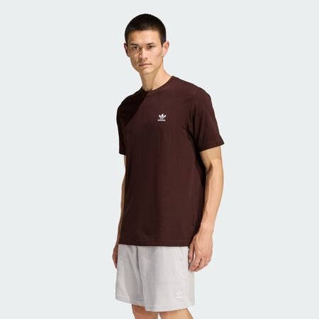 ADIDAS ORIGINALS TEE SHIRT ESSENTIAL MARRON HEREN