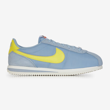 NIKE cortez CORTEZ NYLON BLEU/JAUNE FEMME