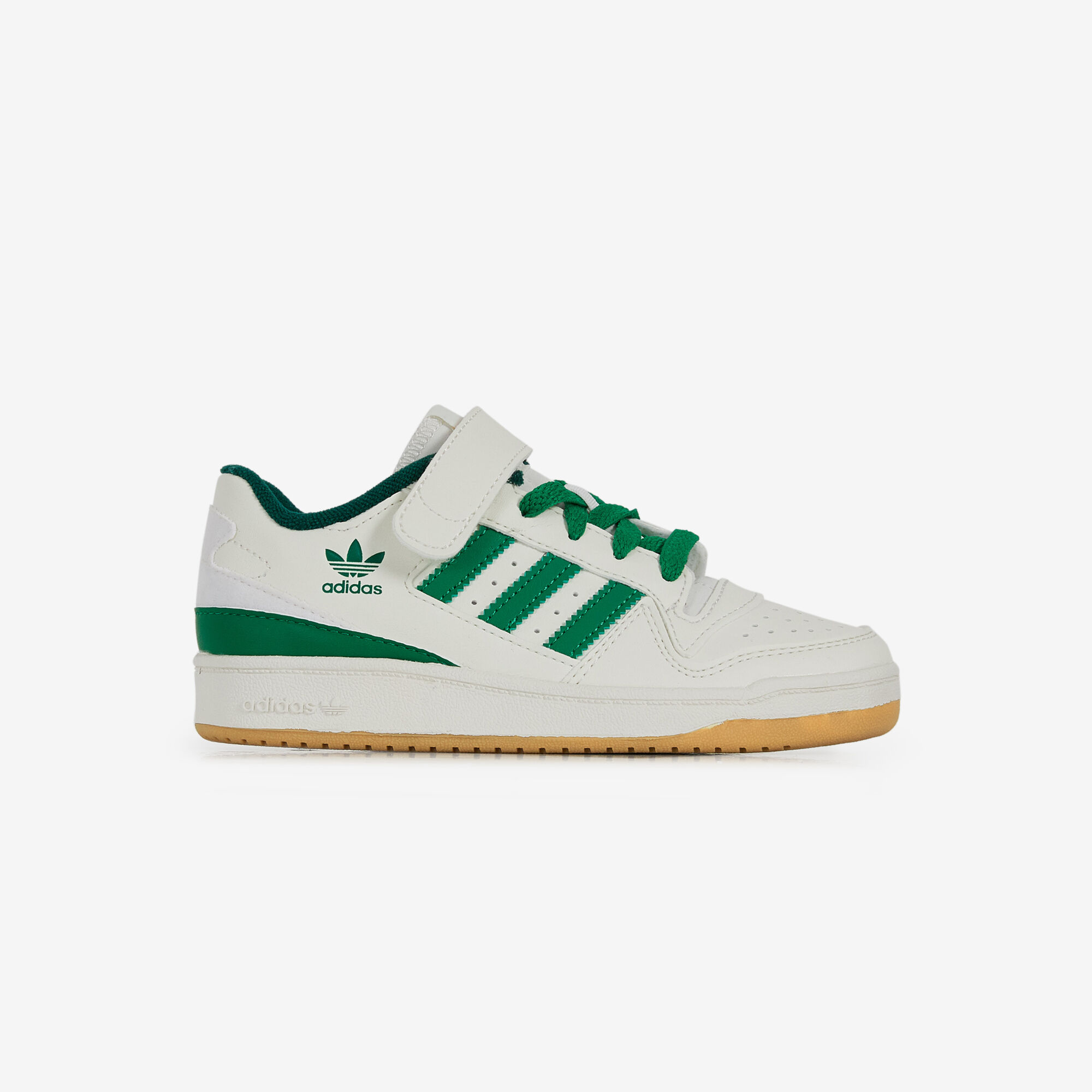 ADIDAS ORIGINALS FORUM LOW WIT GROEN SNEAKERS KINDEREN Courir.be