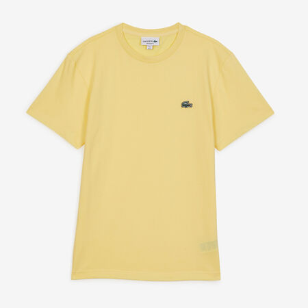 LACOSTE TEE SHIRT CLASSIC SMALL LOGO SL JAUNE HOMME