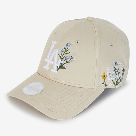 NEW ERA 9FORTY WOMEN LA FLORAL EMBROIDERY BEIGE/BLANC FEMME