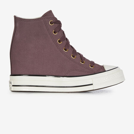 CONVERSE chuck taylor all star CHUCK TAYLOR ALL STAR WEDGE SUEDE MARRON FEMME