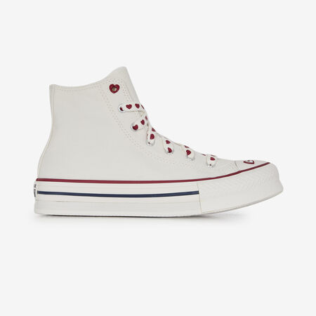 CONVERSE chuck taylor all star CHUCK TAYLOR EVA LIFT HI VALENTINE BLANC/ROUGE JUNIOR