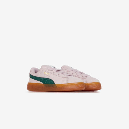 PUMA suede SUEDE XL ROSE/VERT BÉBÉ