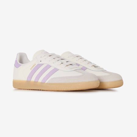 ADIDAS ORIGINALS samba SAMBA OG KNIT BLANC/LILAS JUNIOR