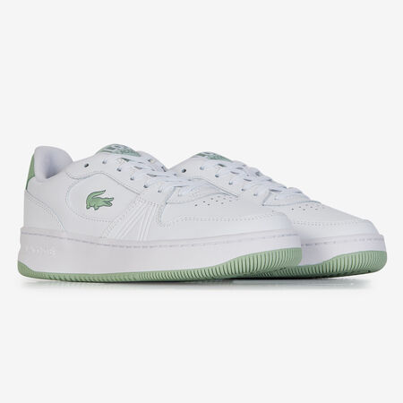 LACOSTE l00 L001 SET BLANC/VERT FEMME