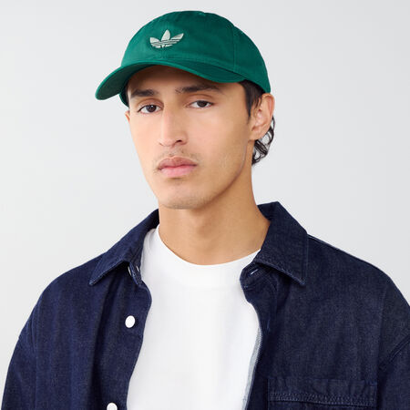 ADIDAS ORIGINALS CASQUETTE BASEBALL CLASSIC TREFOIL VERT HOMME