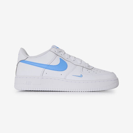 AIR FORCE 1 LOW MINI SWOOSH : BLANC/BLEU