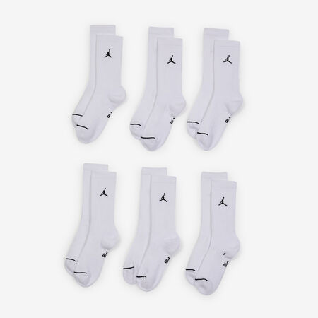JORDAN CHAUSSETTES X6 CREW JUMPMAN BLANC/NOIR HOMME
