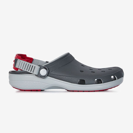 CROCS CLASSIC TURBO CLOG GRIS/ROUGE HOMME