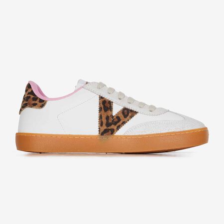 VICTORIA BERLIN CHEETAH BLANC/MARRON FEMME