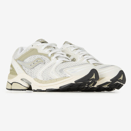 SAUCONY TRIUMPH 4 BLANC/KAKI DAMES