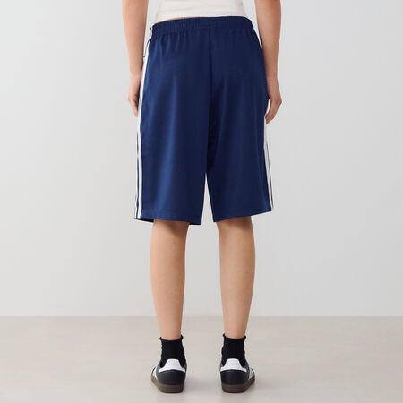 ADIDAS ORIGINALS SHORT 3 STRIPES LONG ADICOLOR MARINE/BLANC FEMME