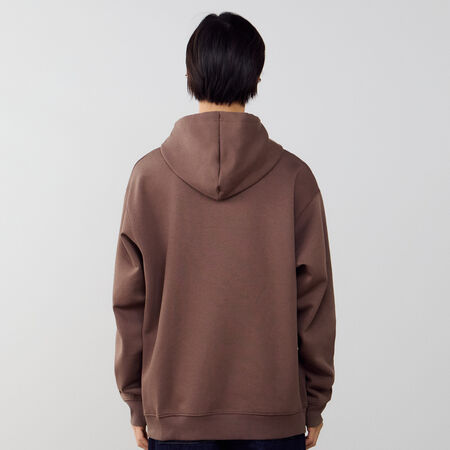 NEW BALANCE HOODIE BOSTON LOGO MARRON/BEIGE HOMME