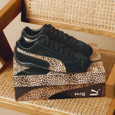 PUMA speedcat SPEEDCAT x BALZAC LEOPARD NOIR/MARRON DAMES