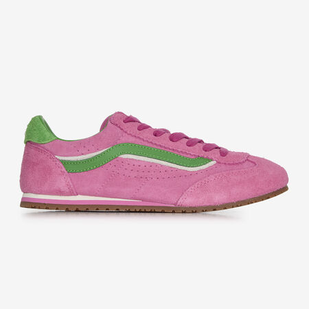 VANS SUPER LOWPRO ROSE/VERT DAMES