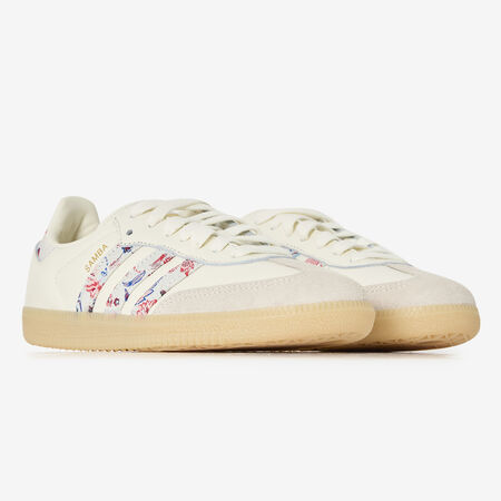 ADIDAS ORIGINALS samba SAMBA OG LIBERTY BEIGE/MULTICOLORE FEMME