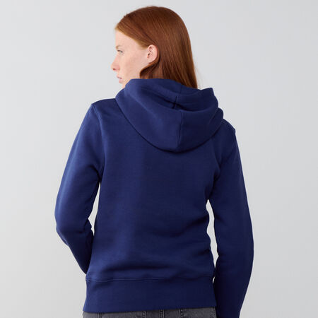 NIKE HOODIE CLUB CENTERED LOGO MARINE DAMES