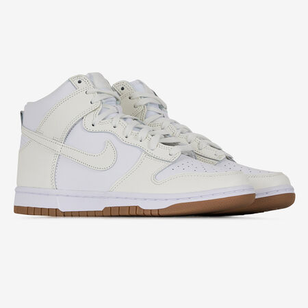 NIKE dunk DUNK HIGH SAIL GUM BLANC/BEIGE FEMME
