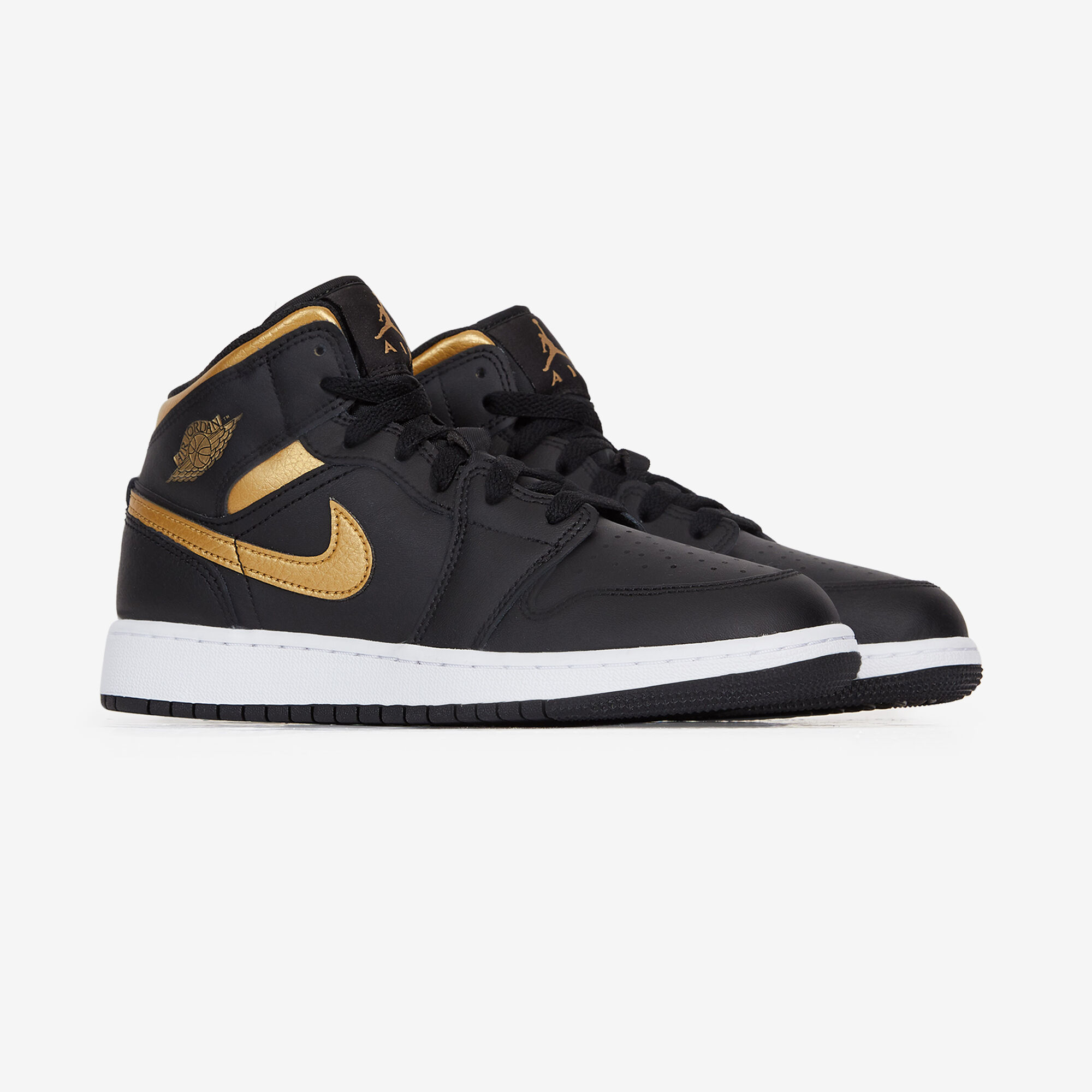 JORDAN AIR JORDAN 1 MID NOIR OR SNEAKERS ENFANT Courir.be