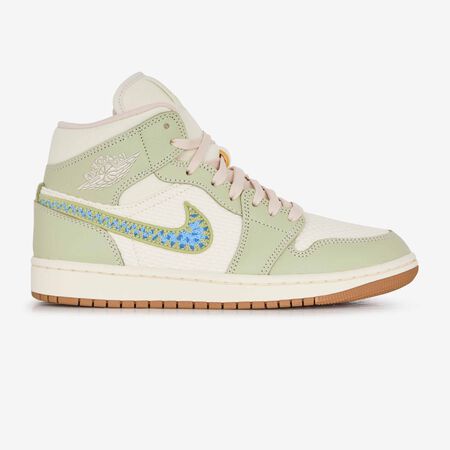 JORDAN air jordan 1 AIR JORDAN 1 MID CROCHET VERT/BLEU FEMME