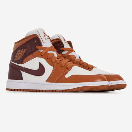 JORDAN air jordan 1 AIR JORDAN 1 MID ORANGE/MARRON DAMES