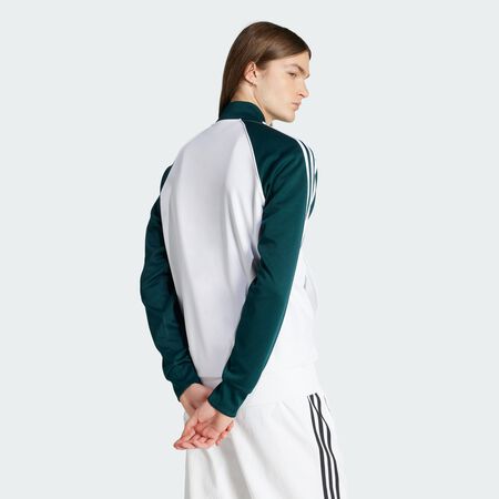 ADIDAS ORIGINALS JACKET FZ SUPERSTAR BLANC/VERT HOMME