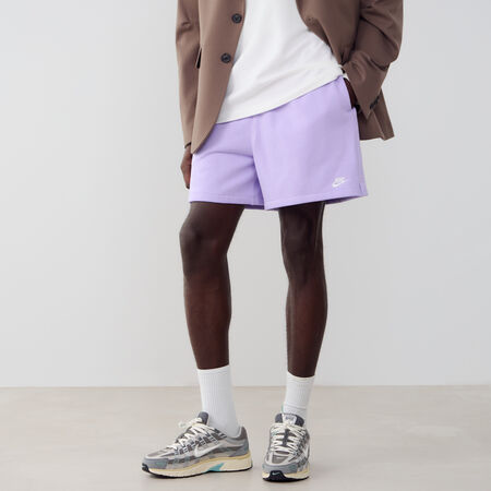 NIKE SHORT CLUB FLEECE FLOW VIOLET/BLANC HOMME