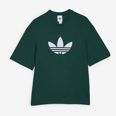 ADIDAS ORIGINALS TEE SHIRT TREFOIL VERT/BLANC HOMME