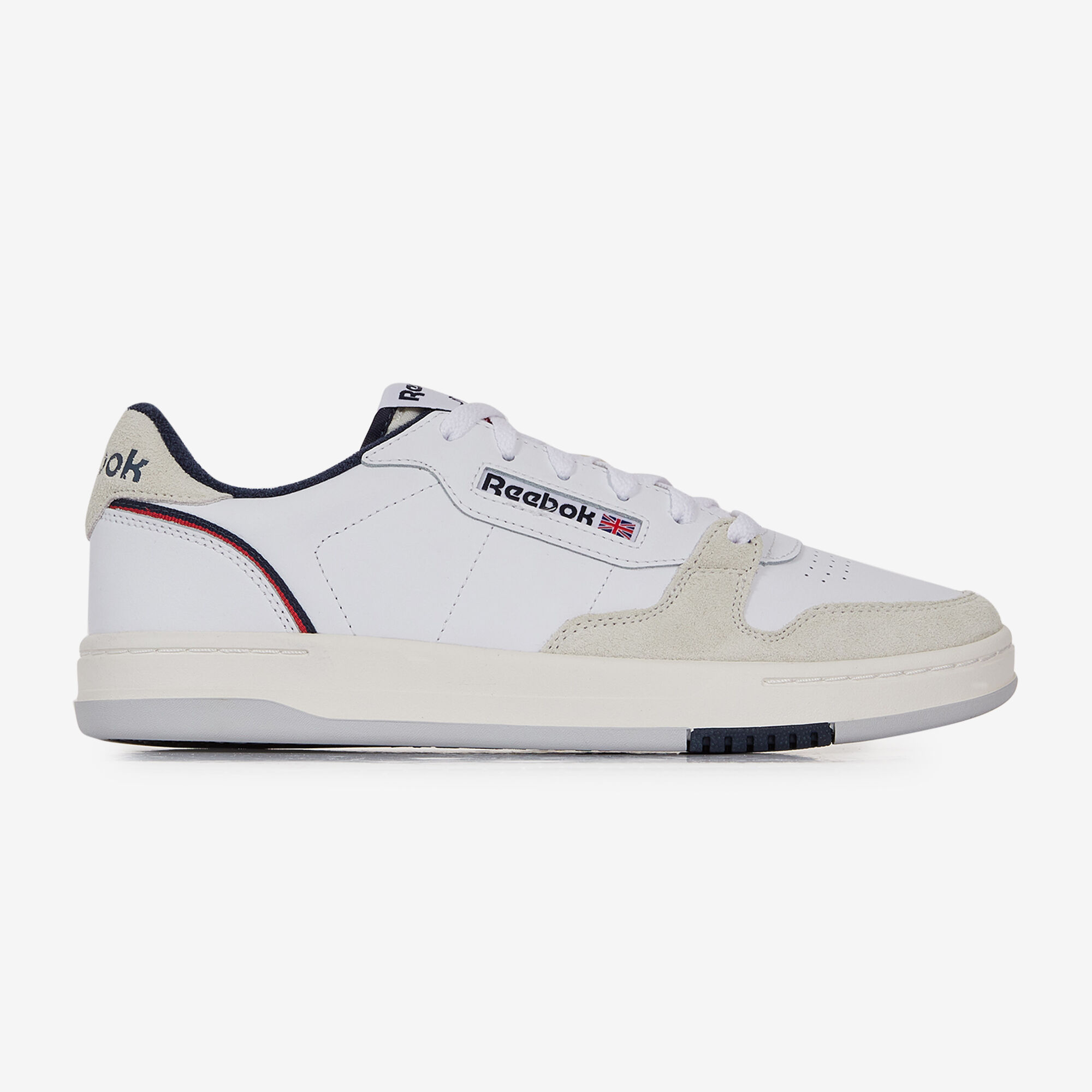 REEBOK PHASE COURT BLANC MARINE SNEAKERS HOMME Courir.be