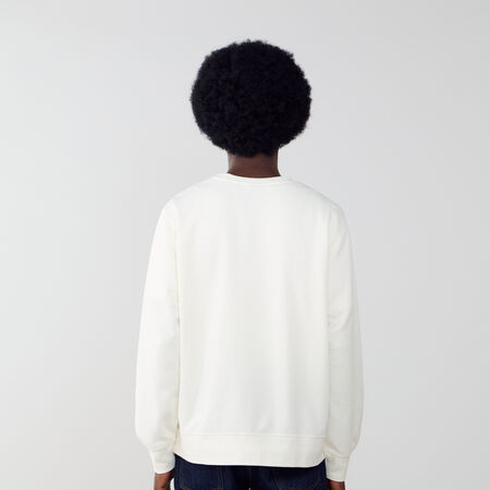 NIKE SWEAT CREW CLUB FT ECRU/NOIR HOMME