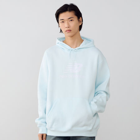 NEW BALANCE HOODIE BIG LOGO BLEU/BLANC HOMME