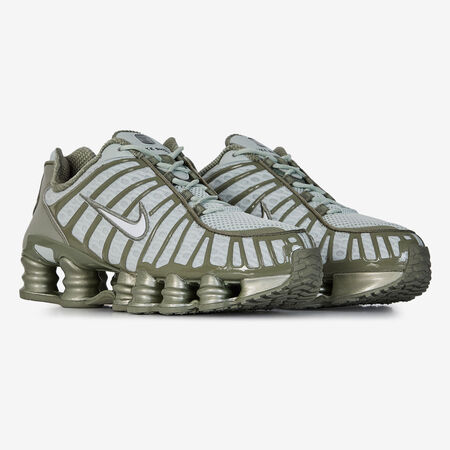 NIKE shox SHOX TL VERT OLIVE/GRIS HOMME