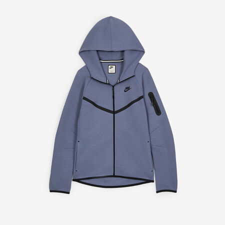 NIKE JACKET ZIP TECH FLEECE BLEU/NOIR DAMES
