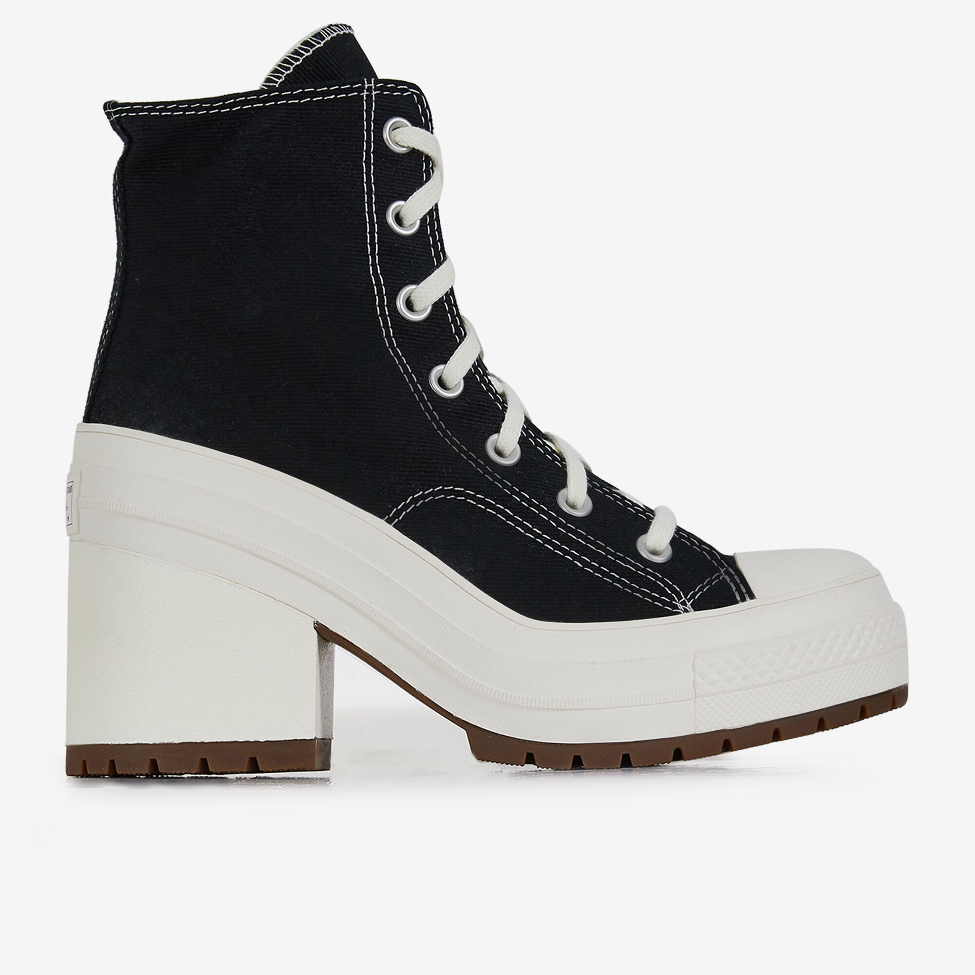 Converse noire deals grosse semelle