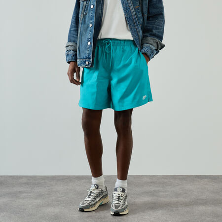 NIKE SHORT CLUB WOVEN FLOW TURQUOISE BLEU HOMME