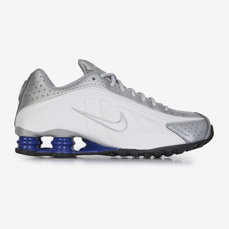 NIKE shox SHOX R4 BLANC/ARGENT HOMME