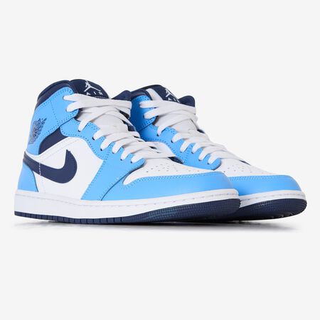 JORDAN air jordan 1 AIR JORDAN 1 MID BLANC/BLEU HEREN