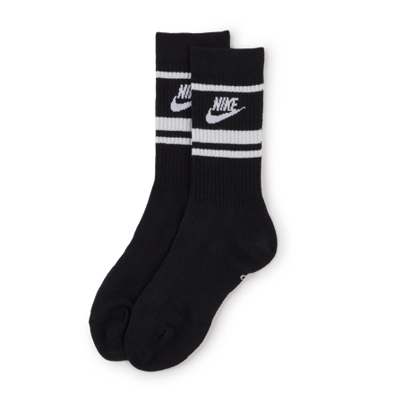 NIKE CHAUSSETTES X3 CREW STRIPE NOIR/ BLANC HOMME