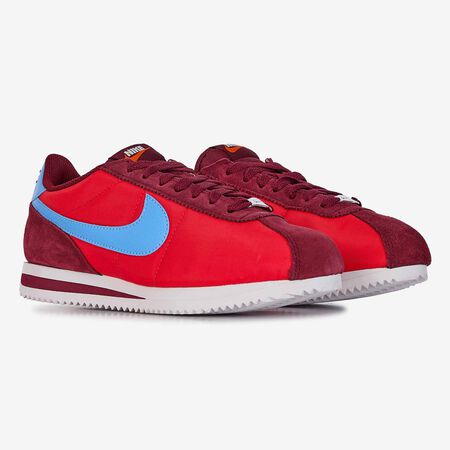 NIKE cortez CORTEZ NYLON ROUGE/BLEU FEMME