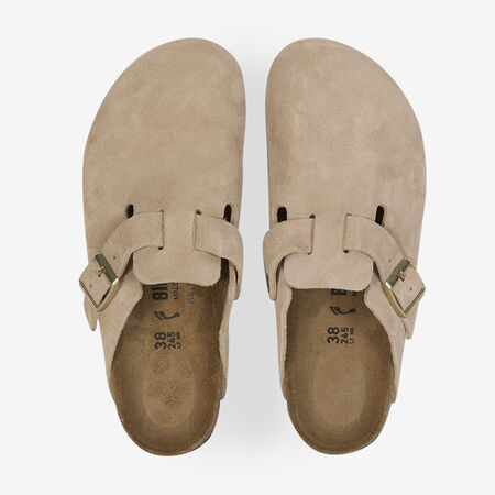 BIRKENSTOCK BOSTON SUEDE SANDCASTLE BEIGE DAMES