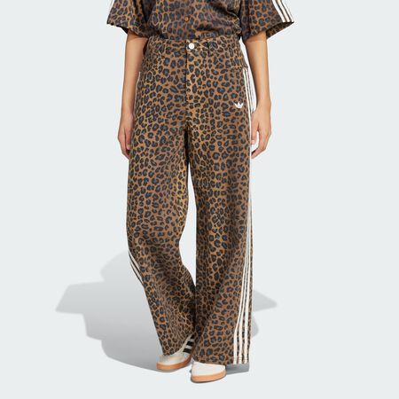ADIDAS ORIGINALS PANT LOOSE LEO DENIM MARRON FEMME