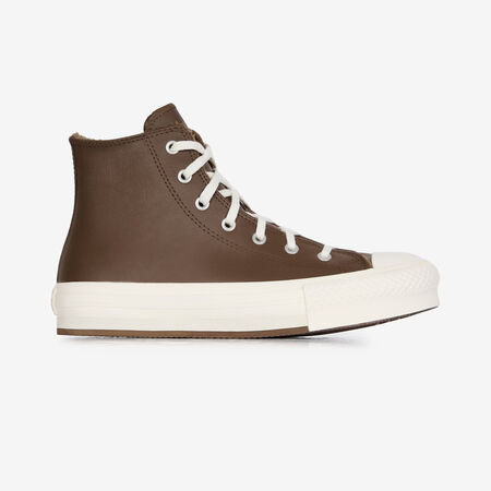 CHUCK TAYLOR ALL STAR LIFT HI COZY : MARRON/BLANC