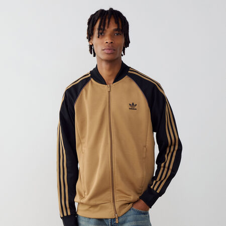 ADIDAS ORIGINALS JACKET FZ SUPERSTAR BEIGE/NOIR HEREN