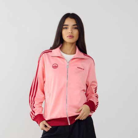 ADIDAS ORIGINALS JACKET FZ BADGE FIREBIRD TRACKTOP ROSE/ROUGE FEMME