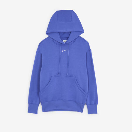 NIKE HOODIE PHOENIX LONG OVERSIZED BLEU FEMME